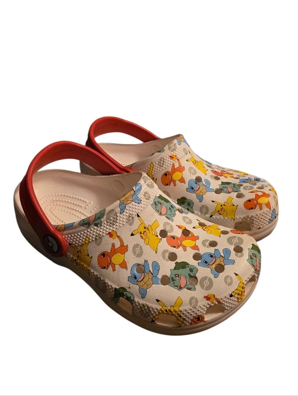 Crocs Classic Pokémon Clogs Kids Junior Size J1 EUC